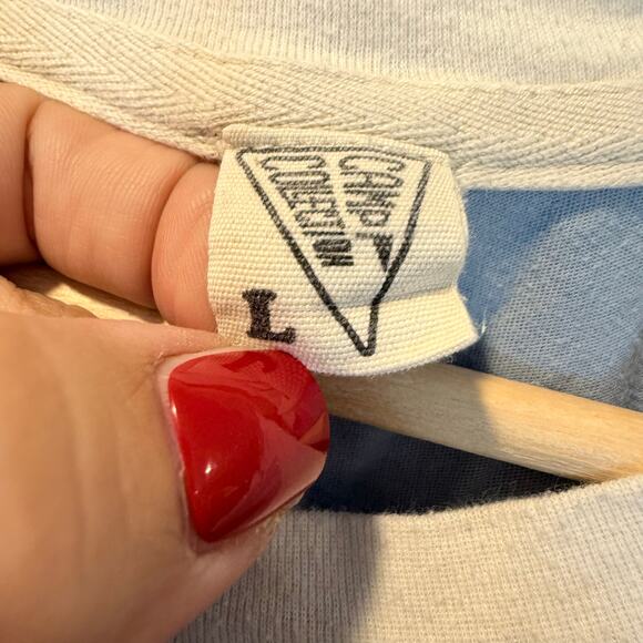 Camp Collection Dream Weaver Retro Charlie Tee T Shirt Rainbow Bell Sleeves L - Picture 5 of 8